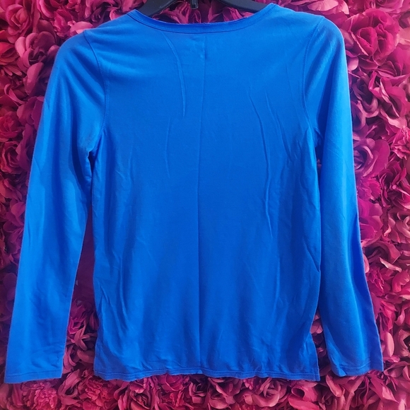 Mudd Girls NWT Raw Edge High Low Tee "Everyday is Caturday" Long Sleeve Size 12 - Picture 6 of 6